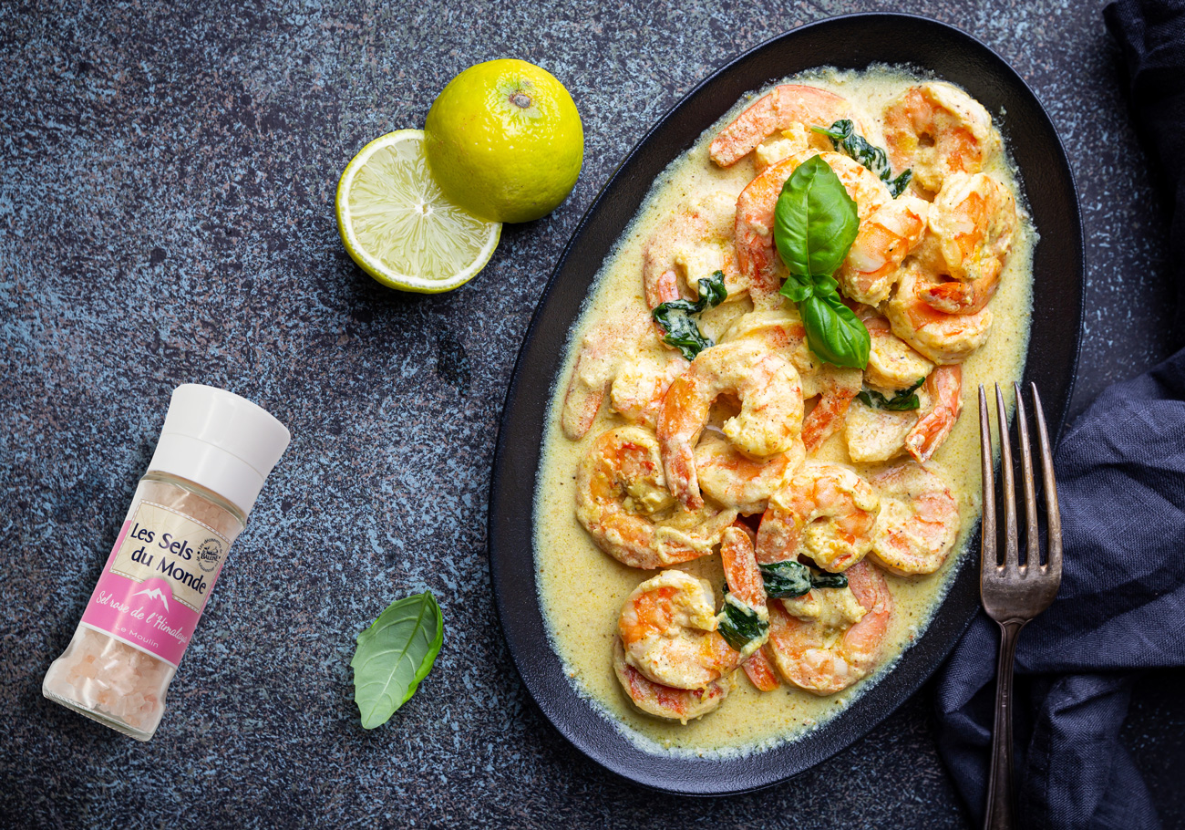 recette Crevettes grillées au lait de coco par La Baleine recette Crevettes grillées au lait de coco par La Baleine